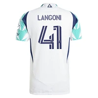 Men's adidas Luca Langoni White New England Revolution 2025 Eastern Pine x Flag of Authentic Player Jersey