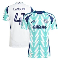 Men's adidas Luca Langoni White New England Revolution 2025 Eastern Pine x Flag of Authentic Player Jersey