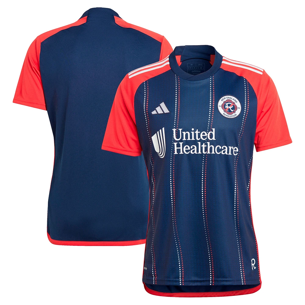 Maillot adidas New England Revolution 2024 Boston Tea Party Replica pour homme, bleu marine