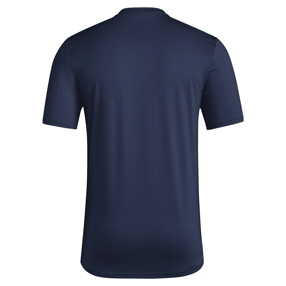 T-shirt adidas New England Revolution 2024 Hook AEROREADY pour homme, bleu marine