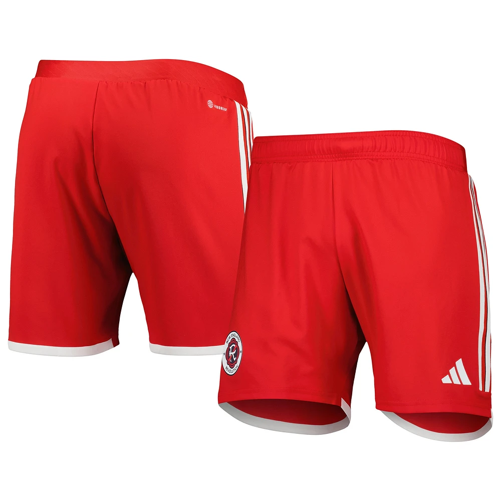 Short adidas New England Revolution 2023 extérieur AEROREADY Authentic pour homme rouge