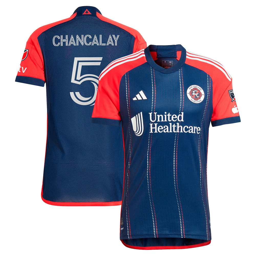 Men's adidas Tomás Chancalay Navy New England Revolution 2024 Boston Tea Party Authentic Player Jersey