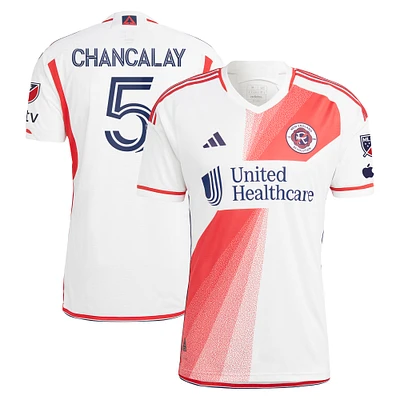 Maillot de joueur authentique Tomás Chancalay adidas New England Revolution 2024 Defiance pour homme, blanc