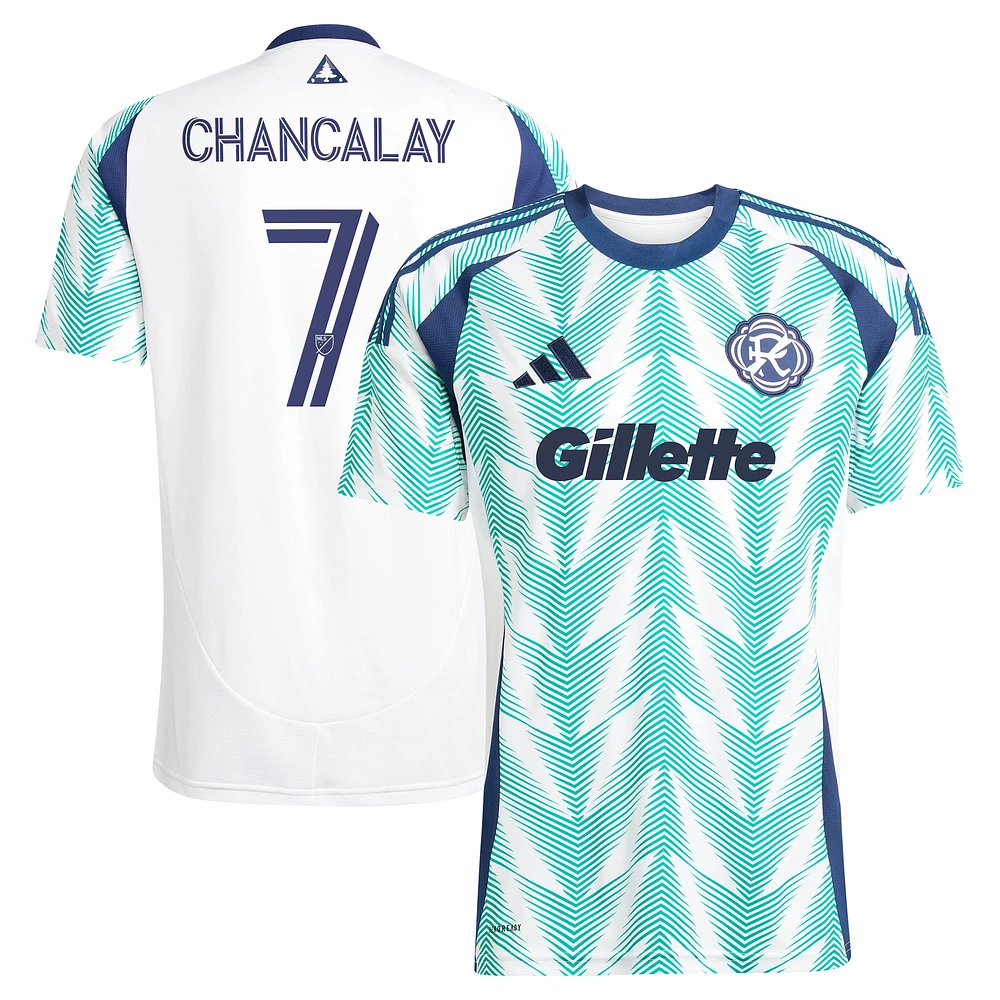 Men's adidas Tomás Chancalay White New England Revolution 2025 Eastern Pine x Flag of Replica Player Jersey