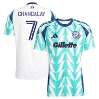 Men's adidas Tomás Chancalay White New England Revolution 2025 Eastern Pine x Flag of Replica Player Jersey