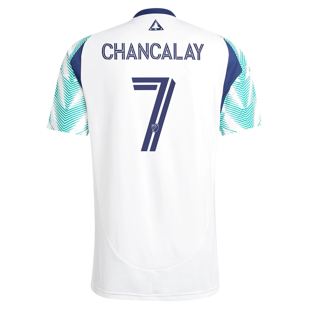 Men's adidas Tomás Chancalay White New England Revolution 2025 Eastern Pine x Flag of Replica Player Jersey
