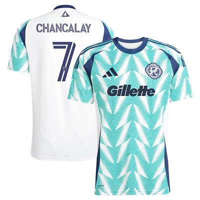 Men's adidas Tomás Chancalay White New England Revolution 2025 Eastern Pine x Flag of Replica Player Jersey