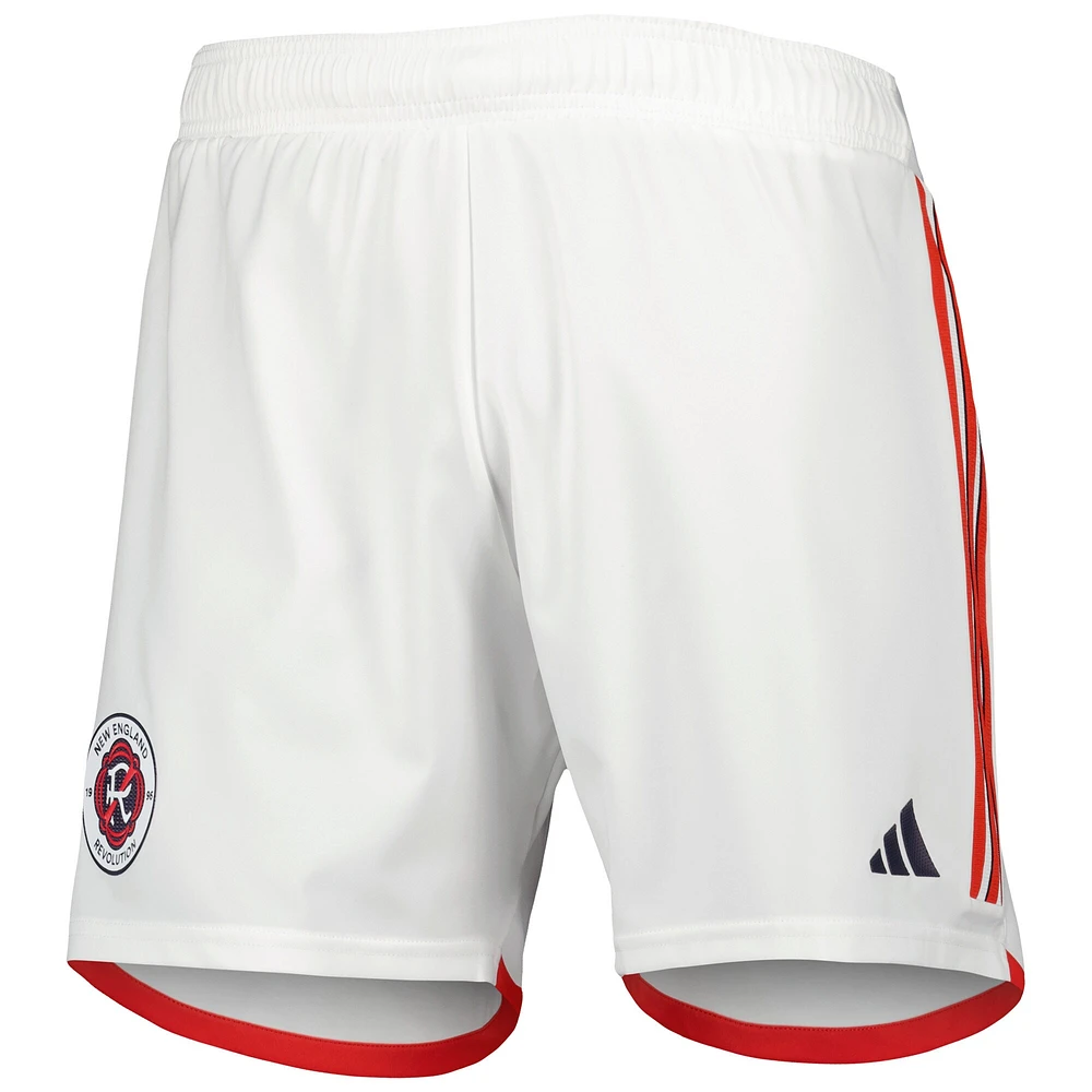 Short adidas New England Revolution 2023 extérieur AEROREADY Authentic pour homme blanc