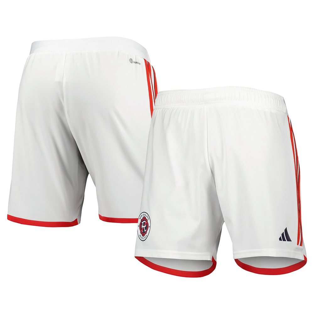 Short adidas New England Revolution 2023 extérieur AEROREADY Authentic pour homme blanc