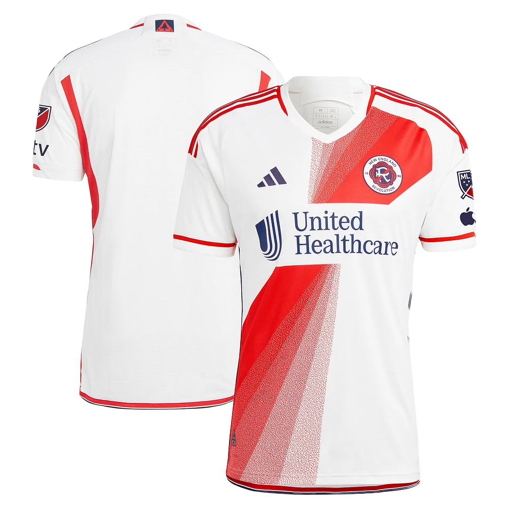 Maillot New England Revolution 2023 Defiance Authentic adidas blanc pour homme