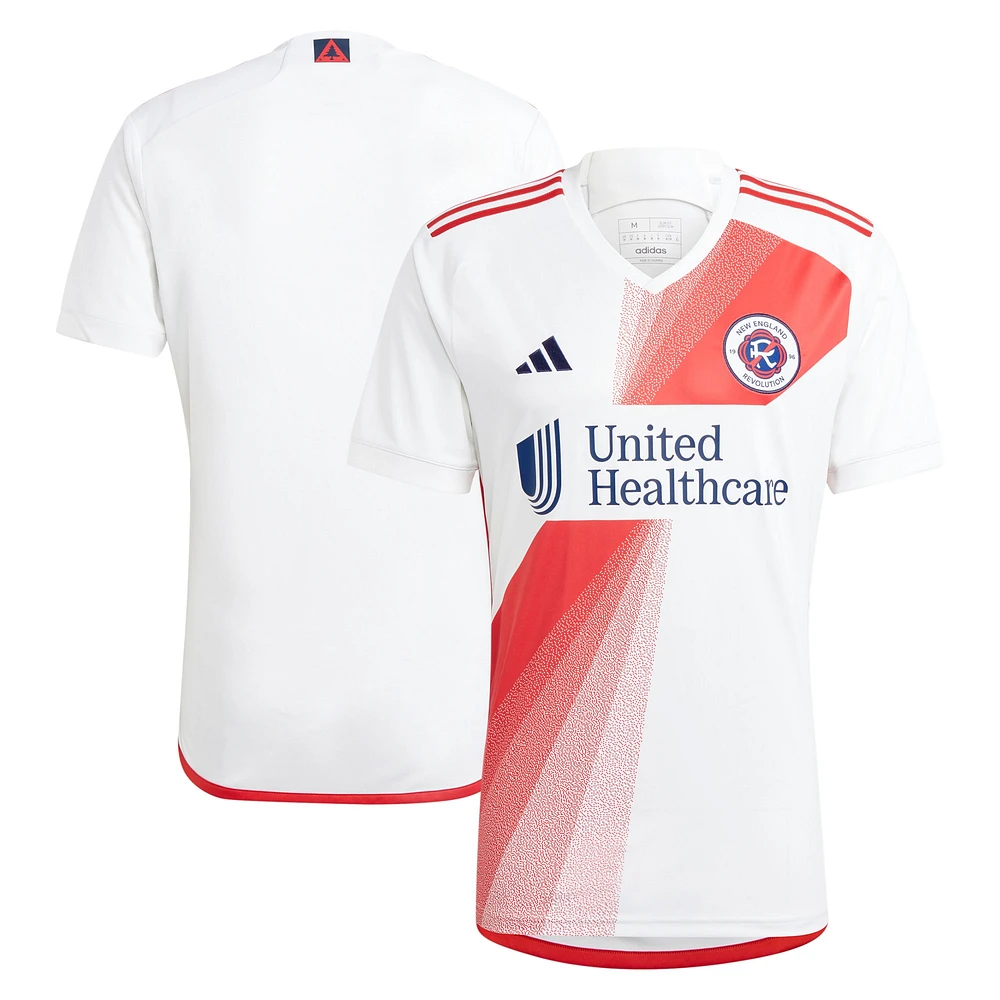 Men's adidas White New England Revolution 2023 Defiance Replica Jersey