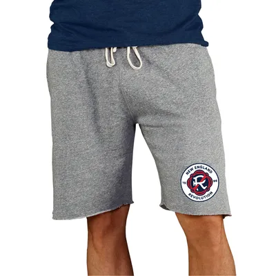 New England Revolution Concepts Sport Mainstream Terry Tri-Blend Shorts - Gray