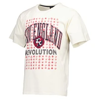 Men's Cream New England Revolution '90s Heavyweight Relaxed T-Shirt