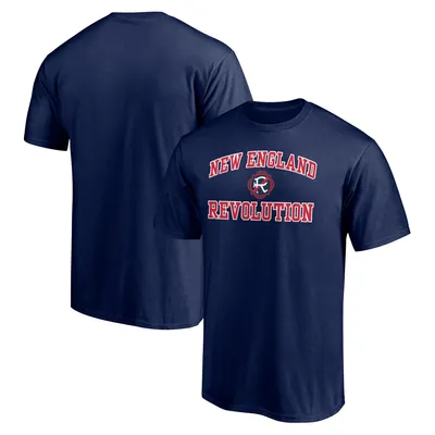 New England Revolution Fanatics Branded Heart and Soul T-Shirt - Navy