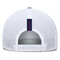 Men's Fanatics Heather Gray New England Revolution Low Block Trucker Adjustable Hat