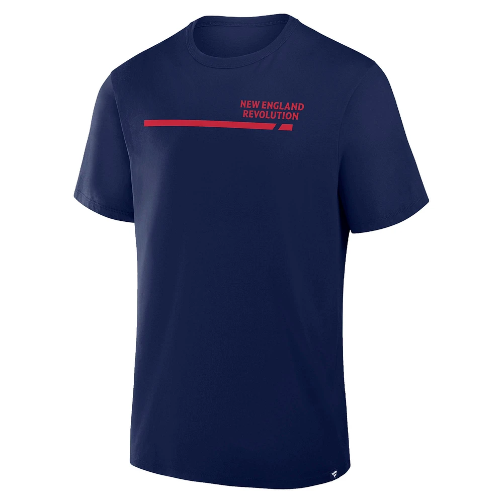 Men's Fanatics  Navy New England Revolution Corner Kick Legacy T-Shirt