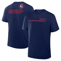 T-shirt Fanatics pour homme bleu marine New England Revolution Corner Kick Legacy