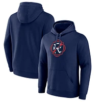 Men's Fanatics  Navy New England Revolution Team Logo Fleece Pullover Hoodie