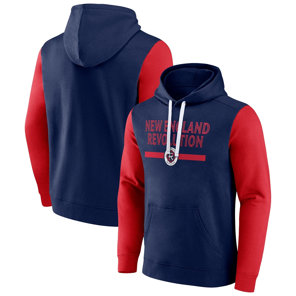 Men's Fanatics Navy New England Revolution To Victory Pullover Hoodie