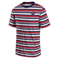 Men's Fanatics Red New England Revolution Shot Clock Stripe T-Shirt