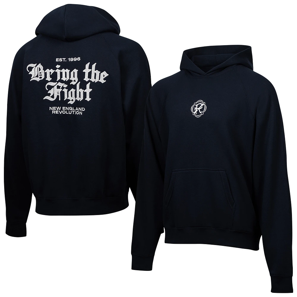 Men's Navy New England Revolution Hometown Oversized Pullover Hoodie