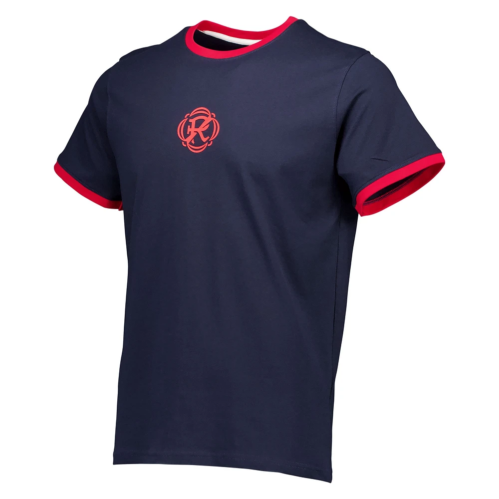 T-shirt bleu marine Ringer New England Revolution pour hommes