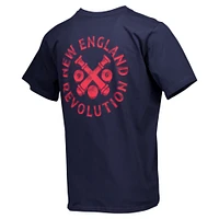 T-shirt décontracté bleu marine New England Revolution Street Heavy pour hommes