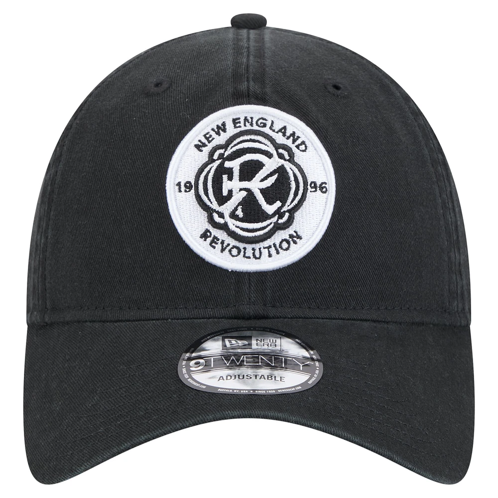 Men's New Era  Black New England Revolution 2025 Kickoff 9TWENTY Adjustable Hat