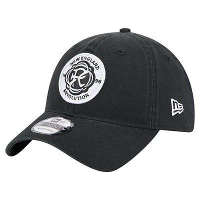 Men's New Era  Black New England Revolution 2025 Kickoff 9TWENTY Adjustable Hat