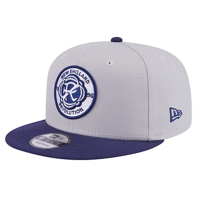 Men's New Era Gray New England Revolution Color Pack Two-Tone 9FIFTY Snapback Hat