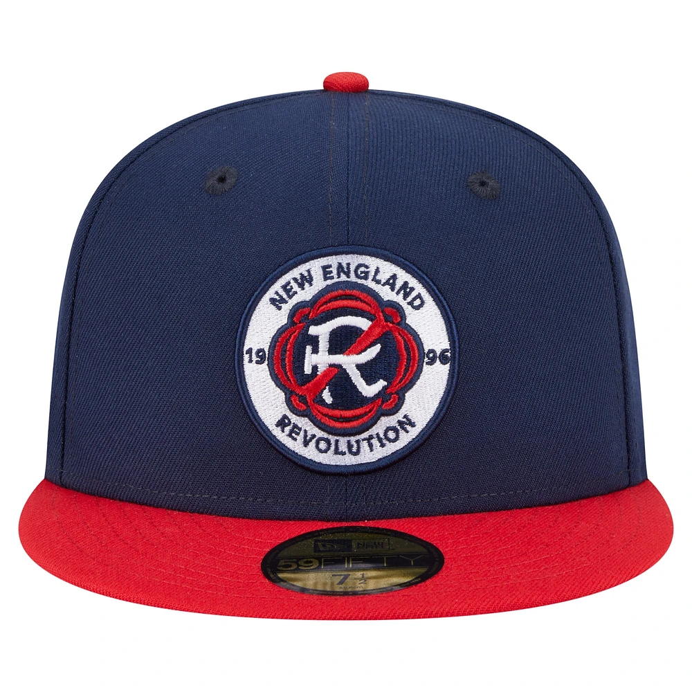 Men's New Era  Navy England Revolution 2025 Kickoff 59FIFTY Fitted Hat