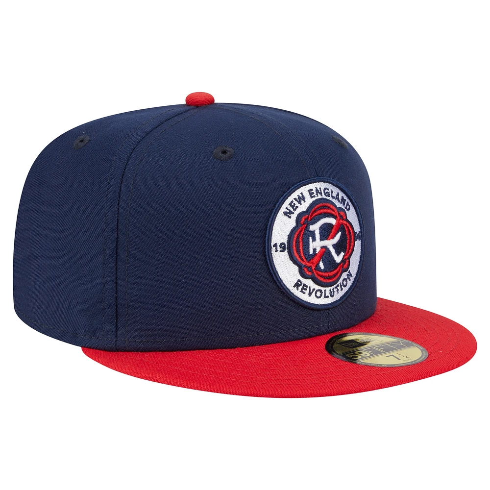 Men's New Era  Navy England Revolution 2025 Kickoff 59FIFTY Fitted Hat