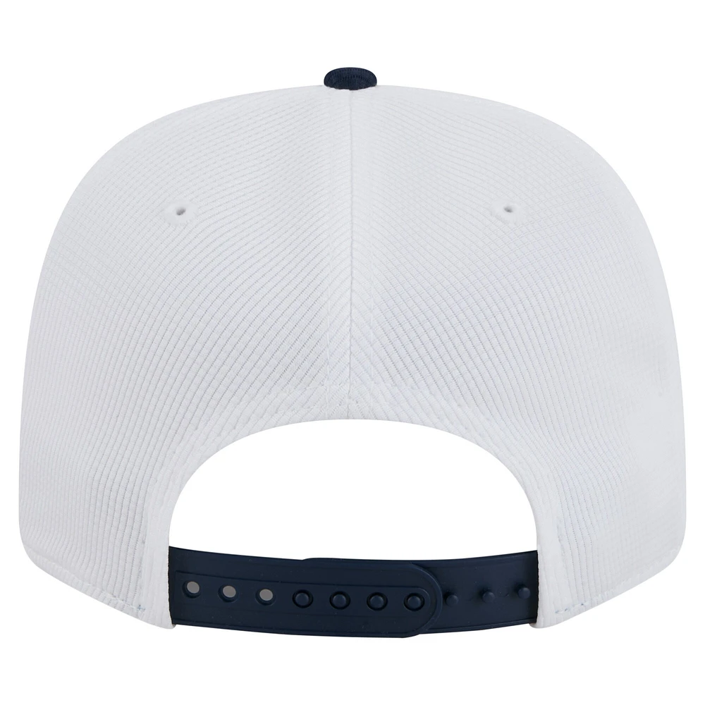 Men's New Era  White/Navy New England Revolution 2025 Jersey Hook 9SEVENTY Stretch-Snap Hat