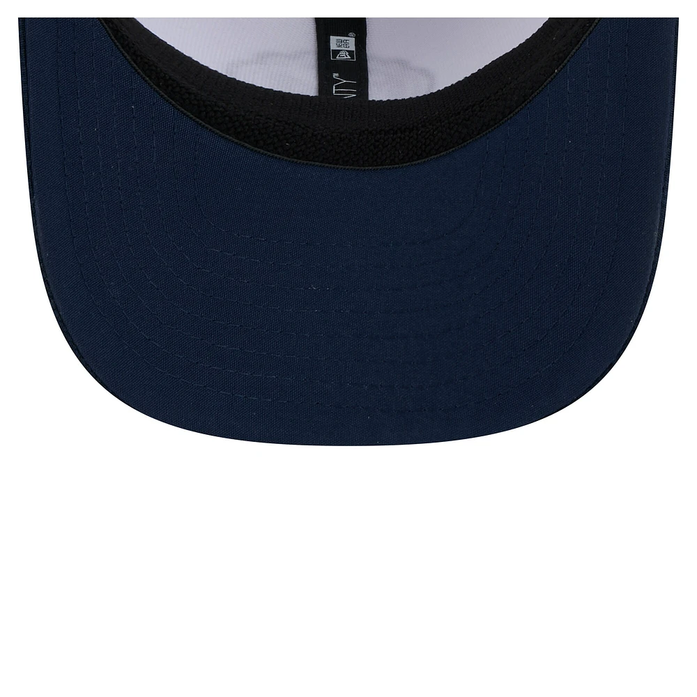 Men's New Era  White/Navy New England Revolution 2025 Jersey Hook 9SEVENTY Stretch-Snap Hat