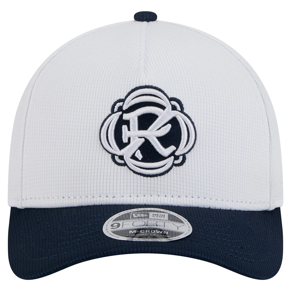 Casquette ajustable New England Revolution 2025 Jersey Hook 9FORTY M-Crown pour homme de New Era blanche