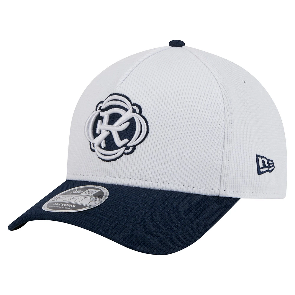 Casquette ajustable New England Revolution 2025 Jersey Hook 9FORTY M-Crown pour homme de New Era blanche