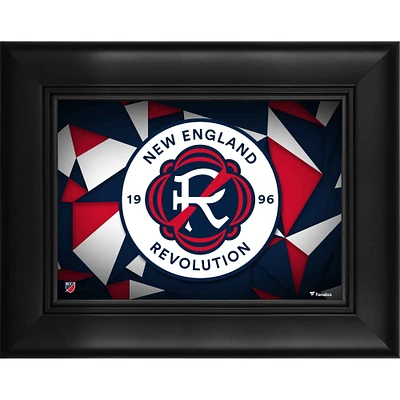 Collage encadré du logo de l'équipe New England Revolution 5" x 7"