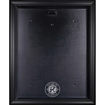 Vitrine de présentation de maillots avec écusson d'équipe New England Revolution à cadre noir
