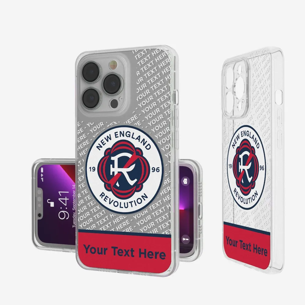 Lids New England Revolution Personalized Endzone Plus Design iPhone Clear  Case