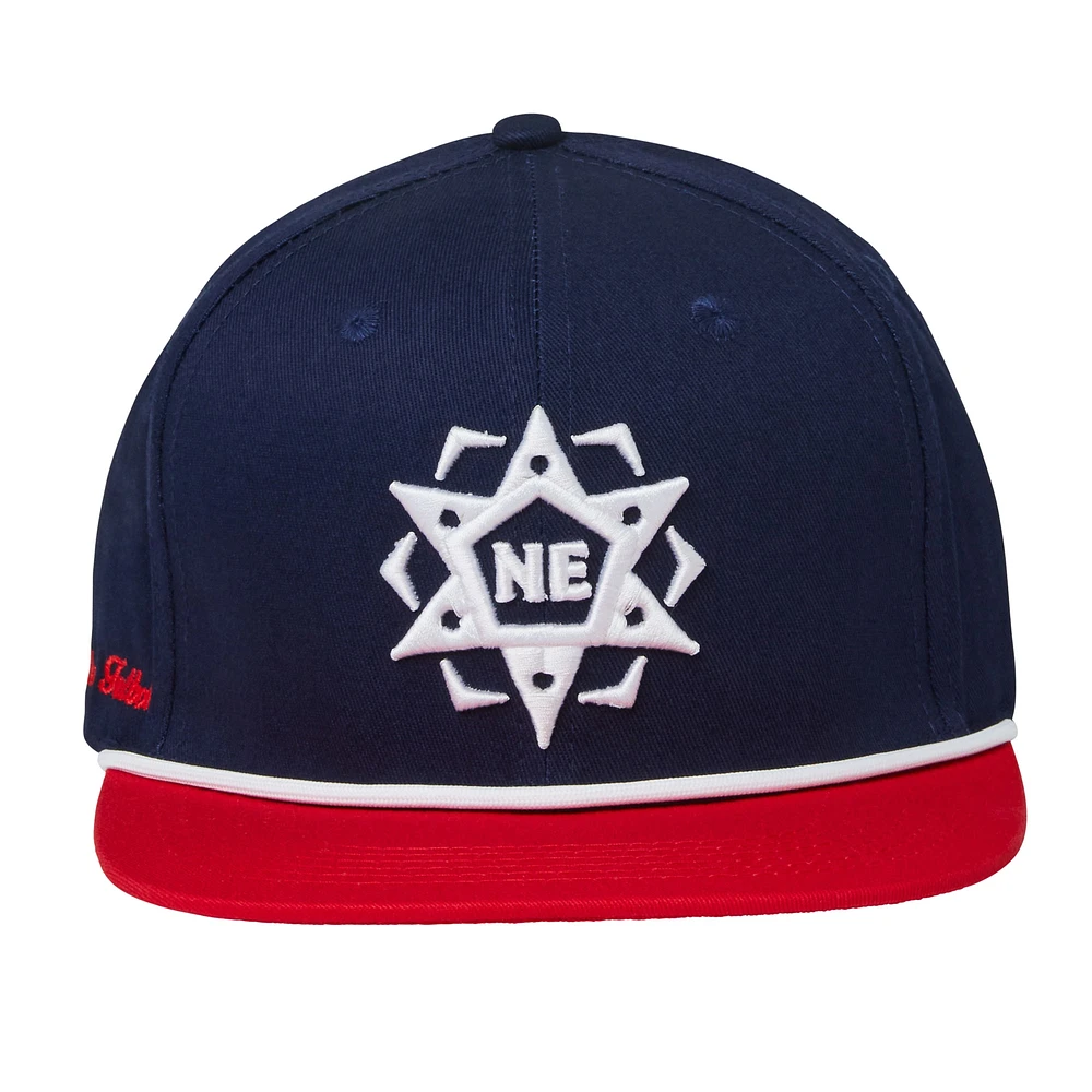 Casquette réglable unisexe Live Breathe Futbol Navy New England Revolution