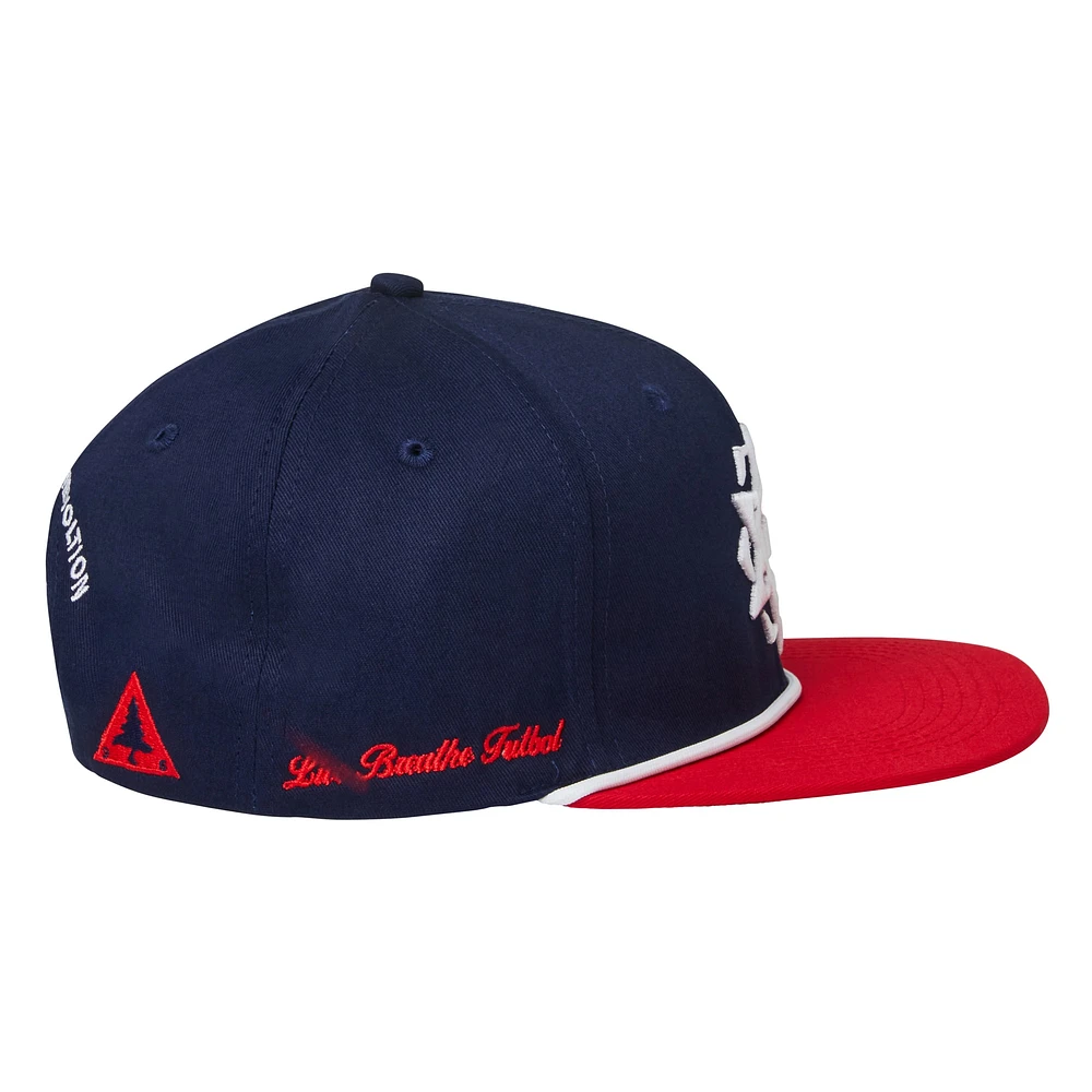 Casquette réglable unisexe Live Breathe Futbol Navy New England Revolution