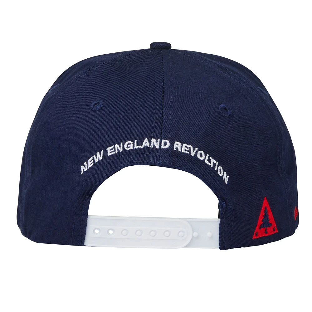 Unisex Live Breathe Futbol Navy New England Revolution Snapback Hat