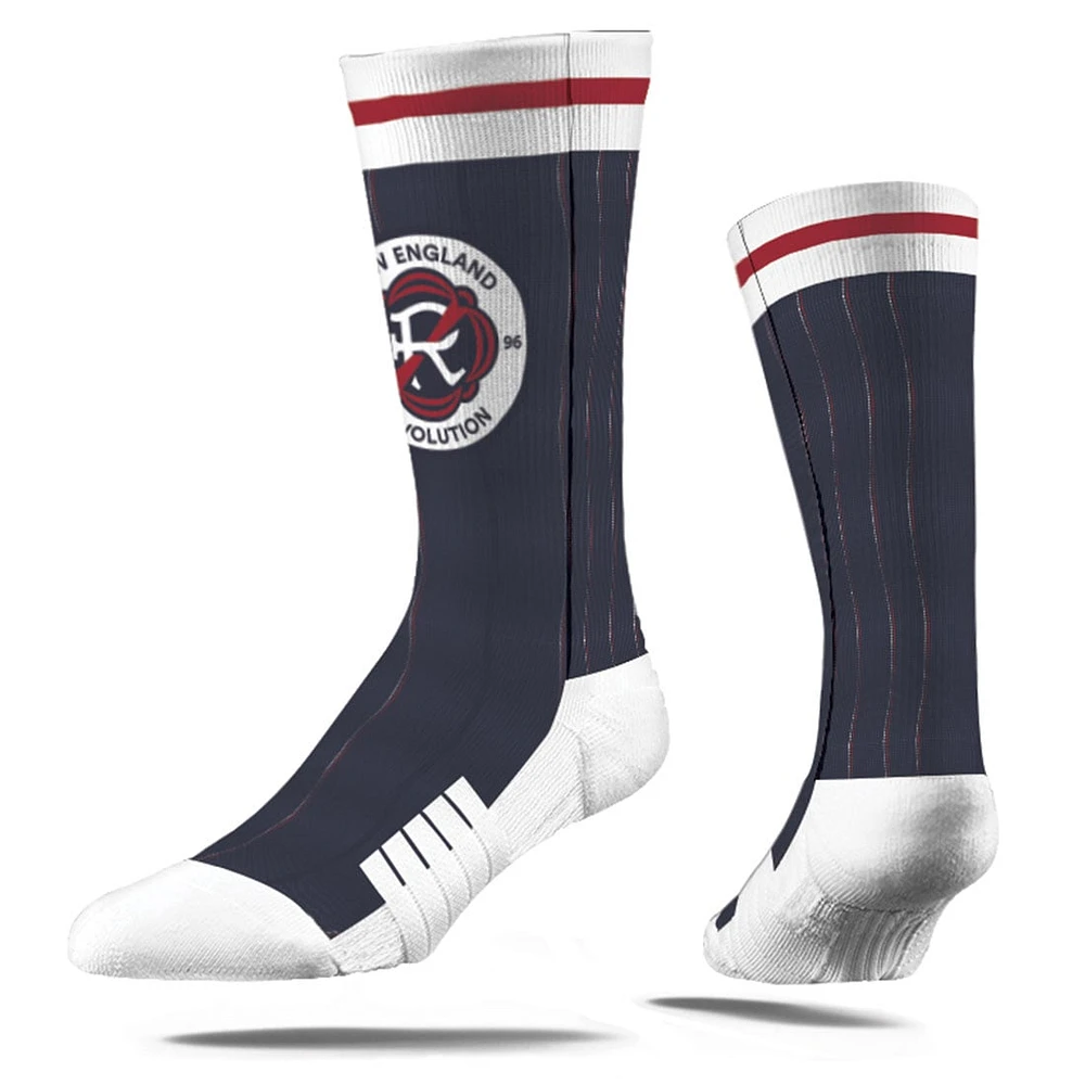 Chaussettes unisexes Strideline Navy New England Revolution 2024 Jersey Hook Premium Crew