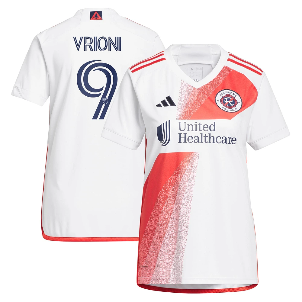 Maillot Femme adidas Giacomo Vrioni Blanc New England Revolution 2023 Defiance Replica