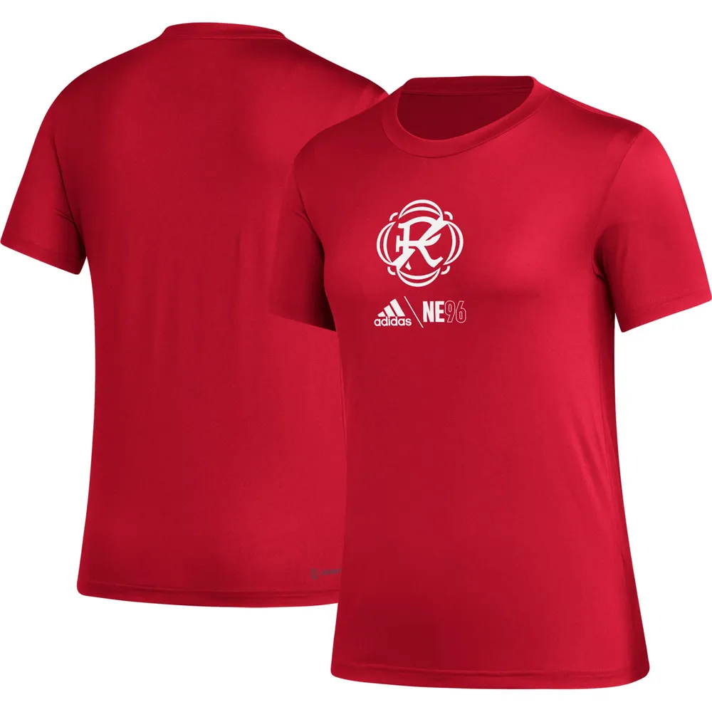 T-shirt rouge adidas New England Revolution AEROREADY Club Icon pour femme