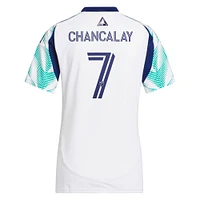 Women's adidas Tomás Chancalay White New England Revolution 2025 Eastern Pine x Flag of Replica Player Jersey