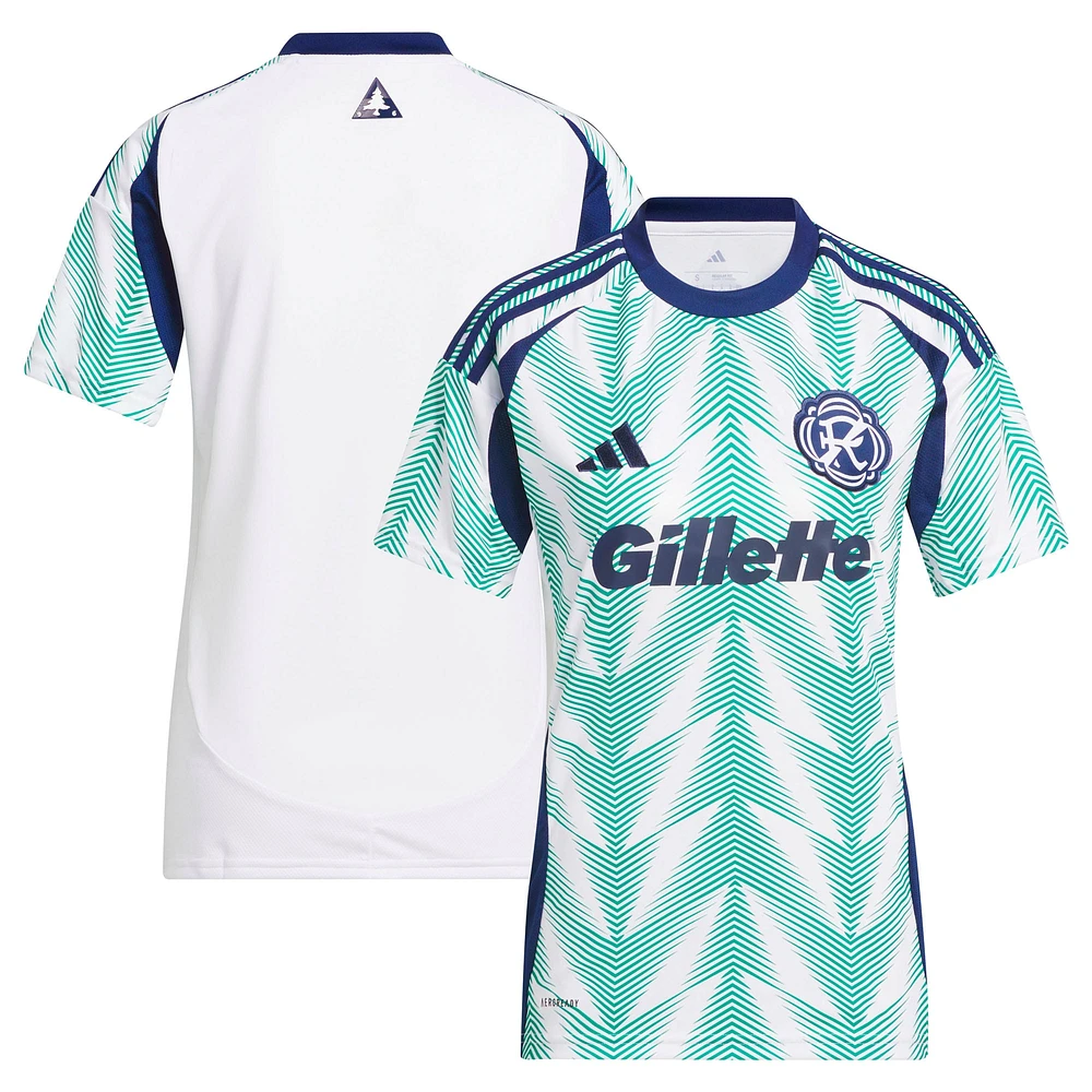 Women's adidas  White New England Revolution 2025 Eastern Pine x Flag of Replica Jersey