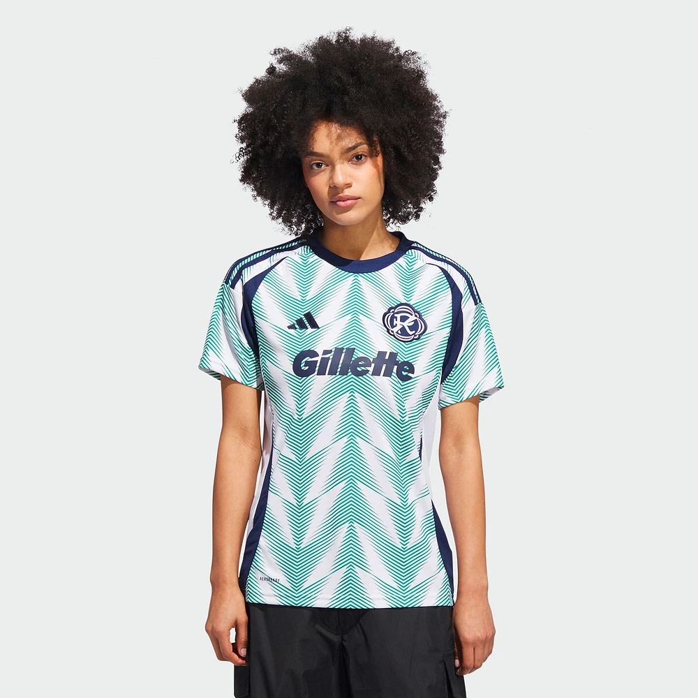 Women's adidas White New England Revolution 2025 Eastern Pine x Flag of Replica Jersey