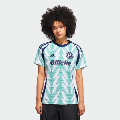 Women's adidas  White New England Revolution 2025 Eastern Pine x Flag of Replica Jersey