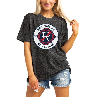 New England Revolution Gameday Couture Women's T-Shirt - Leopard